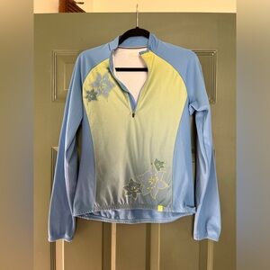 Cycling jersey, new without tags. Quarter-Zip Top with back pockets